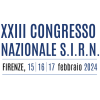 Text with the date of the XXIII SIRN national congress 2024.