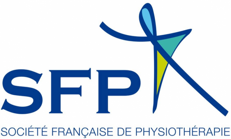 The logo of the Société Française de Physiothérapie (SFP)